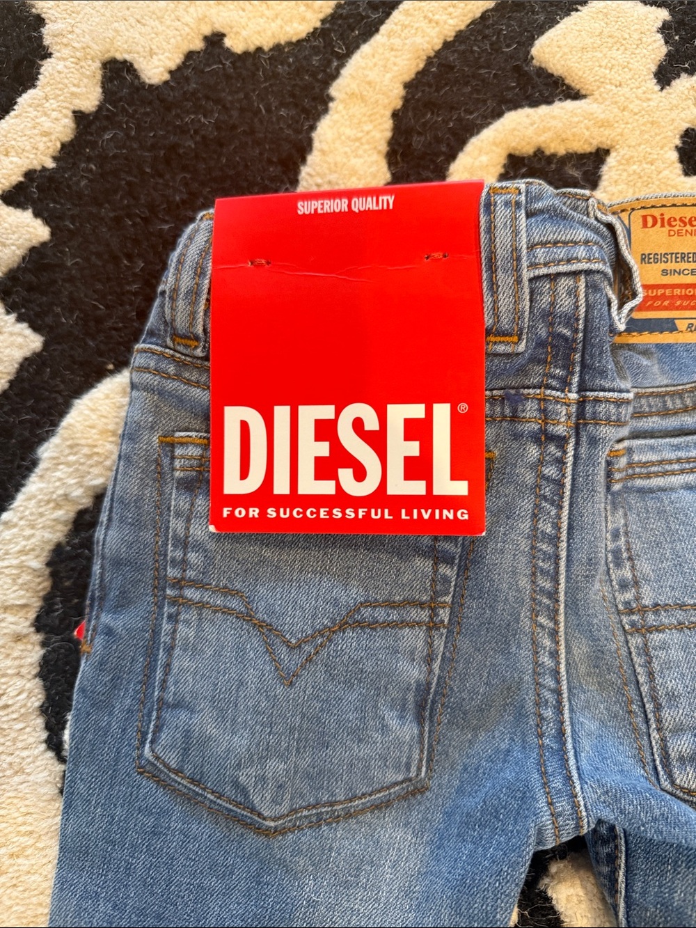 Diesel Toddler Slim Straight Blue Denim Jeans. 24-36m -NWT - Picture 7 of 8